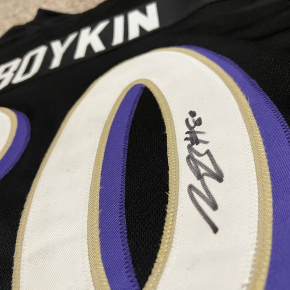 MILES BOYKIN SIGNED AUTO BALTIMORE RAVENS BLACK JERSEY JSA AUTOGRAPHED - Picture 4 of 4